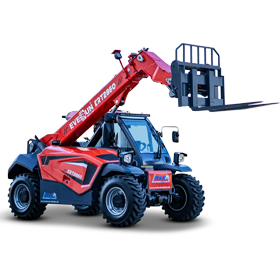 Everun 2860 H&R Teleskoplader mit ausgefahrener Gabel