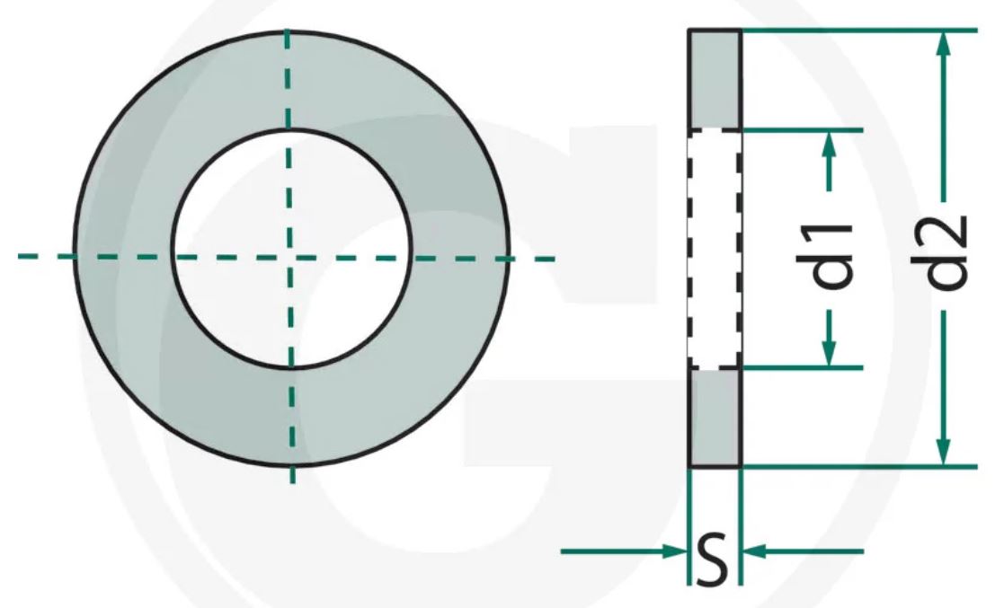 Ausgleichscheibe 55x30x3 mm gehärtet – Bild 2